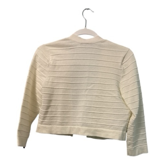 Tommy Hilfiger Ivory Striped Cardigan - Picture 2 of 2